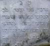 Here lies, bitterly cry and eulogy him, he kept on praying every day,
gave from his money to the poor, he will be resurrected at the end of days,
he is our teacher and rabbi Yekutiel Zev [son of] Yakov/Jacob of blessed memory